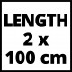 Vodilica za Expert kružne pile 100 cm, 2 dijela (TE-CS 18 Li, TE-CS 18/165 Li, TE-CS 165, TE-PS 165)