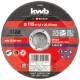 KWB Set reznih ploča za kutne brusilice, 10/1, 115x1,0x22,23 mm