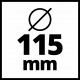 Einhell PXC aku kutna brusilica TE-AG 18/115 Li Kit 18V 4,0Ah kovčeg