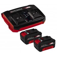 Einhell PXC 2x 18V, 4.0 Ah & Twincharger Kit (2x4.0 Ah baterije + Twincharger)