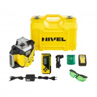 NIVEL SYSTEM ROTACIJSKI LASER NL740G DIGITAL + komplet s laserskom letvom (LS-24) i stativom s elevatorom (SJJ32) zeleni