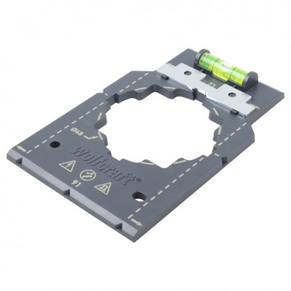 Wolfcraft W5975 Šablona za označavanje i izravnavanje utičnica i sklopki