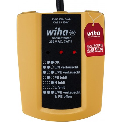 Wiha 45220 tester za utičnice 230V AC CAT II SB 255-61