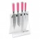 Dick D81797000-0579 Pink Spirit set 4 noža s akrilnim stalkom