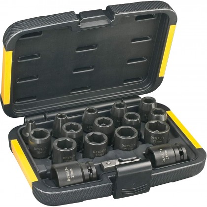 DeWalt DT7506 set nasadnih ključeva 6-27 mm 1/2" udarni 17/1 