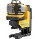 DeWalt DCLE34035B-XJ aku 18V laser s daljinskim 3x360" 80m(100m) SOLO