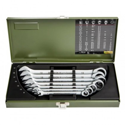 Proxxon PX23275 Set vilasto-okasti ključeva sa račnom Micro-CombiSpeeder 8-19mm