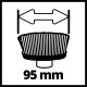 Einhell PXC Pribor za PICOBELLA 18/90, mjedena žičana četka ULTRA 95/25
