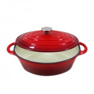 Lonac ovalni s poklopcem gus emajlirani 3.7 l Limarija Sebastijan