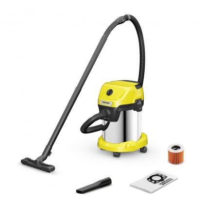 Kärcher WD 3 S V-17/4/20 / usisavač suho/mokro / 17L, 1000W, inox