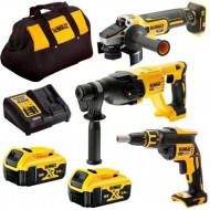 DeWalt DCK304P2 aku set alata 18V DCG405+DCH133+DCF620 2x5Ah + TORBA
